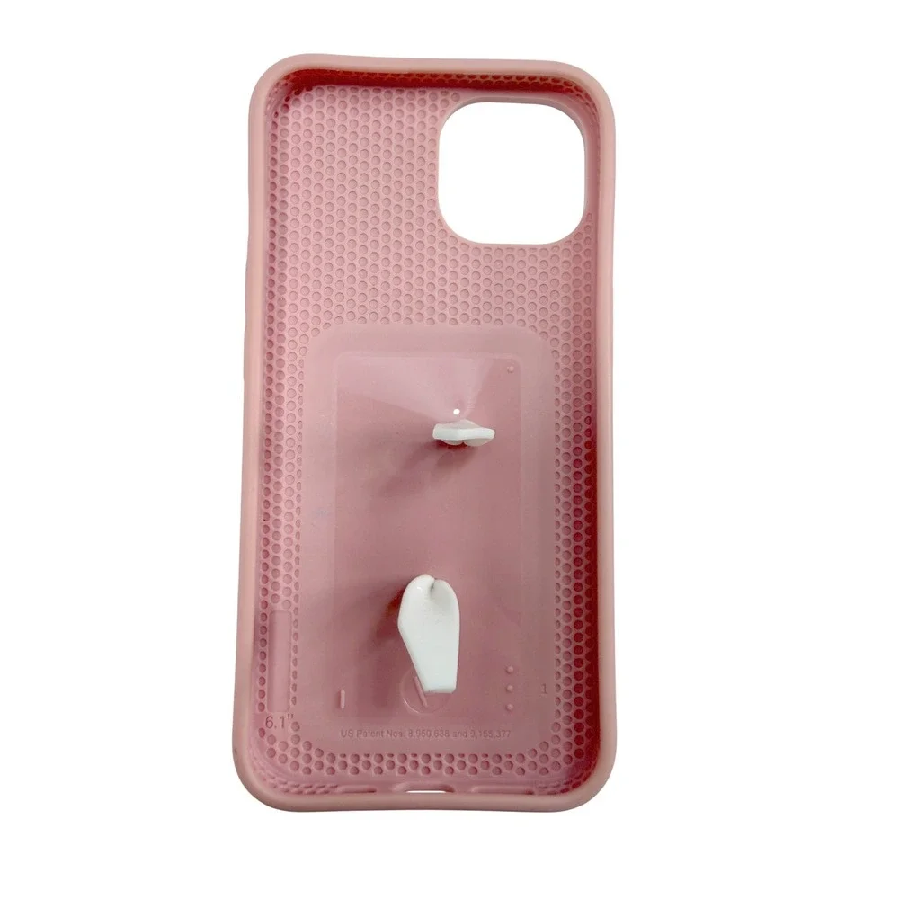 Loopy Blush Pink iPhone 6.1 Case Breast Cancer Awareness Loop